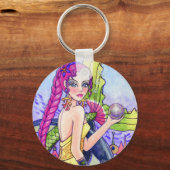 Sleutelhanger Mermaid Fairy Fantasy door Ann Howar (Voorkant)