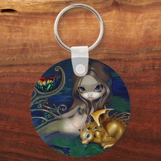 sleutelhanger "Mermaid with a Golden Dragon" (Voorkant)