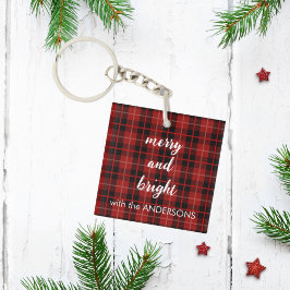 Sleutelhanger Merry and Bright Kerstmis