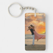 Sleutelhanger met aangepaste foto van koppel (Voorkant)