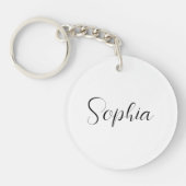 Sleutelhanger met aanpasbare naam gepersonaliseerd (Voorkant)