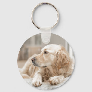 Sleutelhanger met afbeelding van Golden Retriever