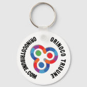 Sleutelhanger met afgeronde 2 logo's (Voorkant)