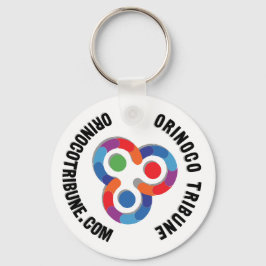 Sleutelhanger met afgeronde 2 logo's