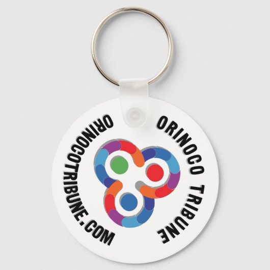 Sleutelhanger met afgeronde 2 logo's (Voorkant)