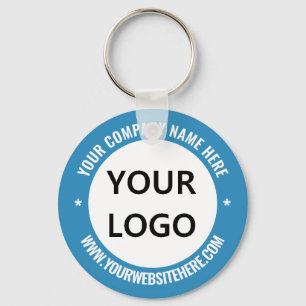 Sleutelhanger met bedrijfslogo naam website