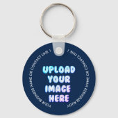 Sleutelhanger met bedrijfsmerk en QR-code logo (Voorkant)