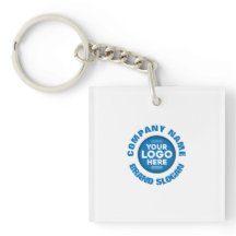 Sleutelhanger met bedrijfsnaam en Logo