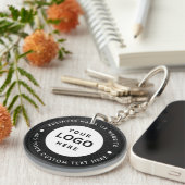 Sleutelhanger met bedrijfsnaam en logo (Voorkant Rechts)