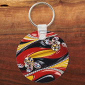 Sleutelhanger met Belgian Colors Design (Achterkant)