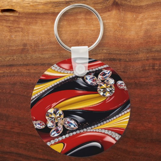 Sleutelhanger met Belgian Colors Design (Achterkant)