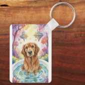Sleutelhanger met Beste Vriend Hond Golden Retriev (Achterkant)