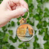 Sleutelhanger met Bijbelvers en Vuurtoren en Zonso (Hand)