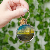 Sleutelhanger met Bijbelvers en Vuurtoren en Zonso (Hand)