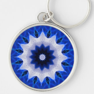 Sleutelhanger met blauw wiel rond