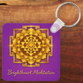 Sleutelhanger met Bloem des Levens en Maha Sri Yan (Achterkant)