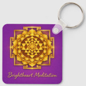 Sleutelhanger met Bloem des Levens en Maha Sri Yan (Achterkant)
