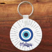 sleutelhanger met boze oog aanpasbaar (Achterkant)