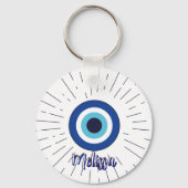 sleutelhanger met boze oog aanpasbaar (Achterkant)