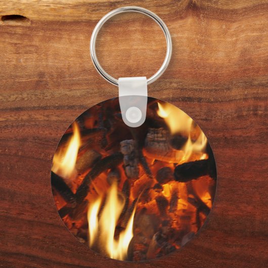 Sleutelhanger met brandend vuur (Voorkant)