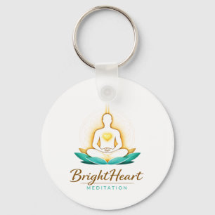 Sleutelhanger met Brightheart-meditatielogo