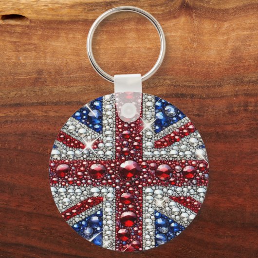 Sleutelhanger met Britse kleuren Design (Achterkant)