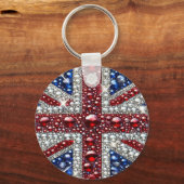 Sleutelhanger met Britse kleuren Design (Voorkant)