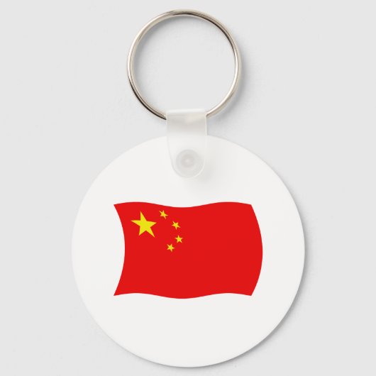Sleutelhanger met Chinese vlag (Voorkant)