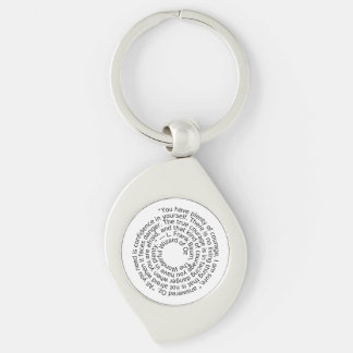 Sleutelhanger met citaat over moed uit Wizard of O