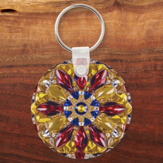 Sleutelhanger met Colombia Kleuren Ontwerp (Achterkant)