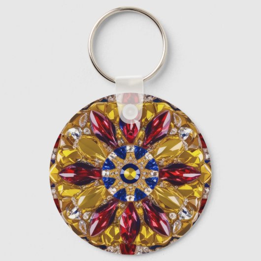 Sleutelhanger met Colombia Kleuren Ontwerp (Achterkant)