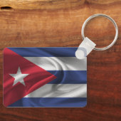 Sleutelhanger met Cubaanse vlag (Voorkant)