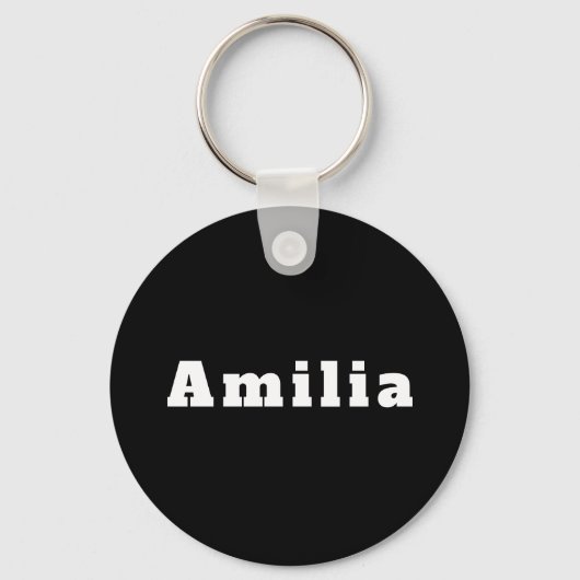 Sleutelhanger met de naam Amilia (Voorkant)