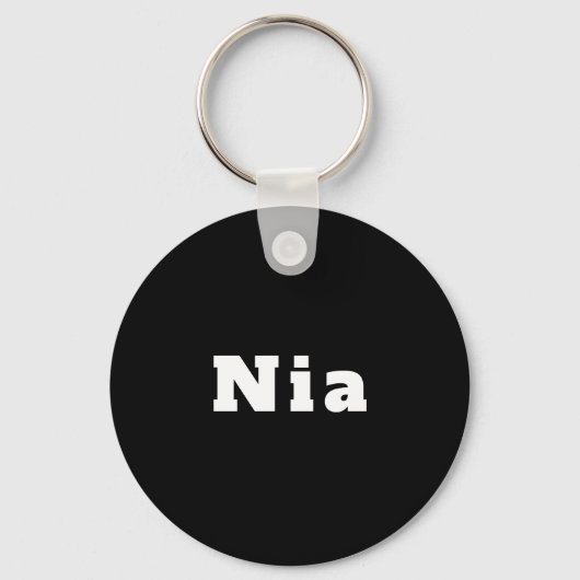 Sleutelhanger met de naam Nia (Voorkant)
