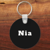 Sleutelhanger met de naam Nia (Voorkant)