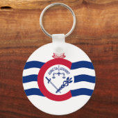 Sleutelhanger met de vlag van Cincinnati, Ohio (Voorkant)