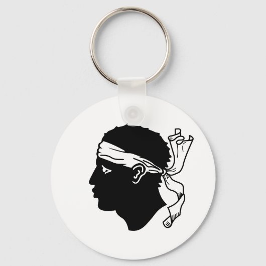 Sleutelhanger met de vlag van Corsica, Frankrijk (Voorkant)