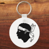 Sleutelhanger met de vlag van Corsica, Frankrijk (Voorkant)