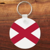 Sleutelhanger met de vlag van de staat Alabama (Voorkant)