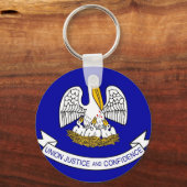 Sleutelhanger met de vlag van de staat Louisiana (Voorkant)