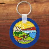 Sleutelhanger met de vlag van de staat Montana (Voorkant)