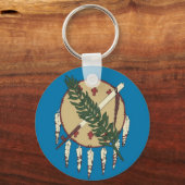 Sleutelhanger met de vlag van de staat Oklahoma (Voorkant)