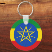 Sleutelhanger met de vlag van Ethiopië (Achterkant)