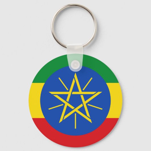 Sleutelhanger met de vlag van Ethiopië (Achterkant)
