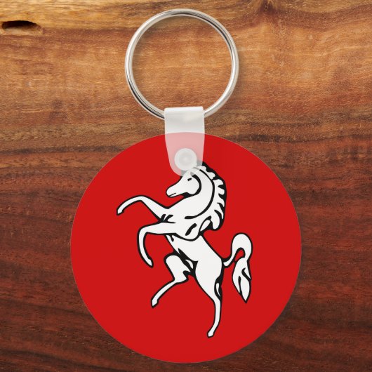 Sleutelhanger met de vlag van Kent, Engeland (Achterkant)