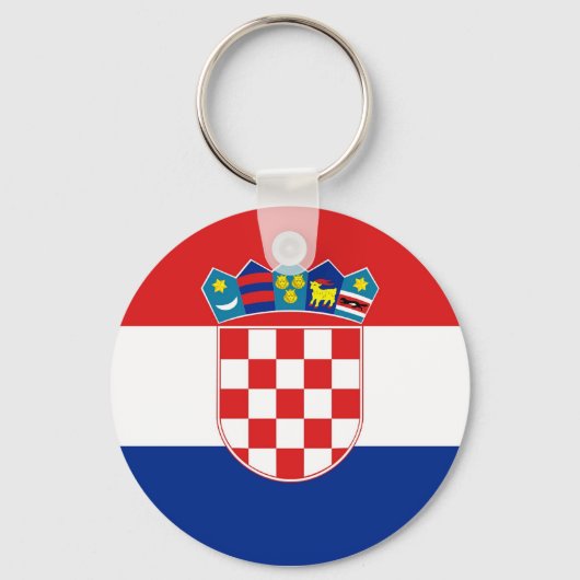 Sleutelhanger met de vlag van Kroatië (Voorkant)