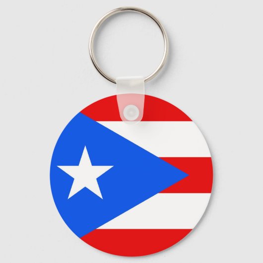 Sleutelhanger met de vlag van Puerto Rico (Voorkant)