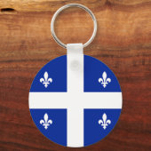 Sleutelhanger met de vlag van Quebec, Canada (Voorkant)