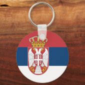 Sleutelhanger met de vlag van Servië (Achterkant)