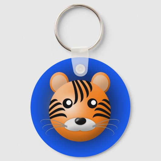 sleutelhanger met dier: tijger (Voorkant)